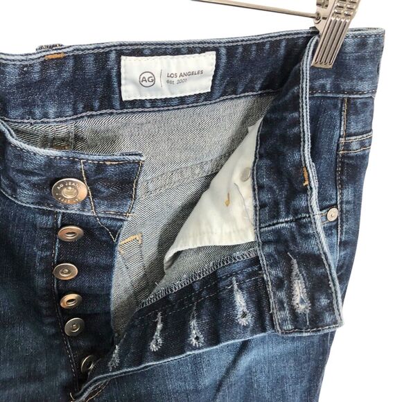 Ag Adriano Goldschmied 32R Alexxis High Rise Vintage Slim Jeans Button Fly Blue - Picture 6 of 12
